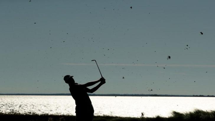 Silhouette of Brendon Todd at the RSM Classic 2019